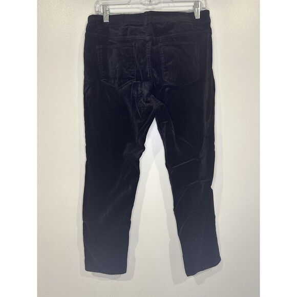 J Jill Corduroy Pants Women's 10P Black Straight Leg Casual whimsigoth preppy - Picture 2 of 8